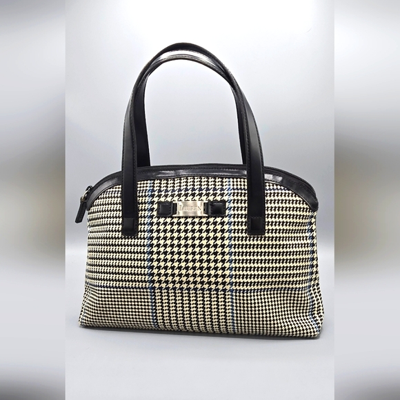Ralph Lauren Handbags - RALPH LAUREN HOUNDSTOOTH HANDBAG